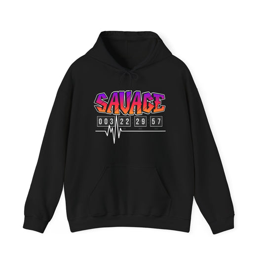 "Savage" Heavy Blend Hooded Sweatshirt - Plush and Warm Unisex Relaxation Wear