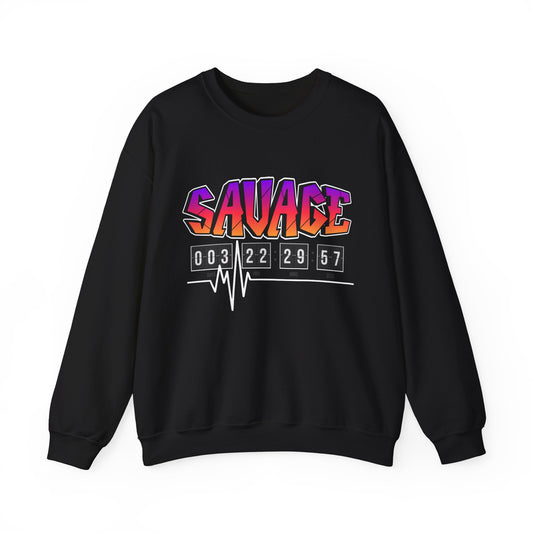 "Savage" Heavy Blend Crewneck Sweatshirt - Comfortable & Durable - Ideal for Winter