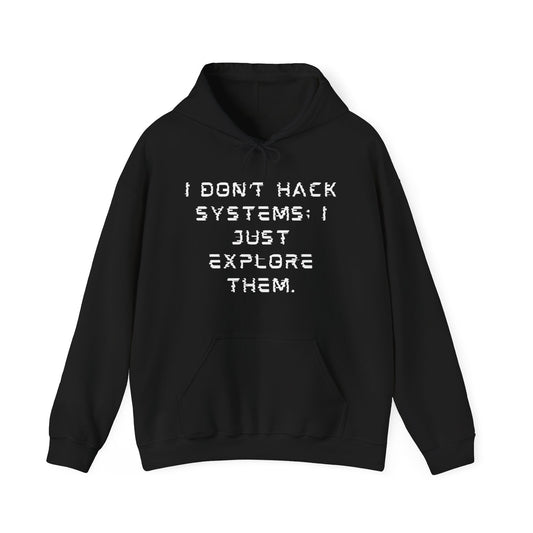 "Hacker" Heavy Blend Hooded Sweatshirt - Plush and Warm Unisex Cozy Sweater with Kangaroo Pocket and Stylish Drawstring