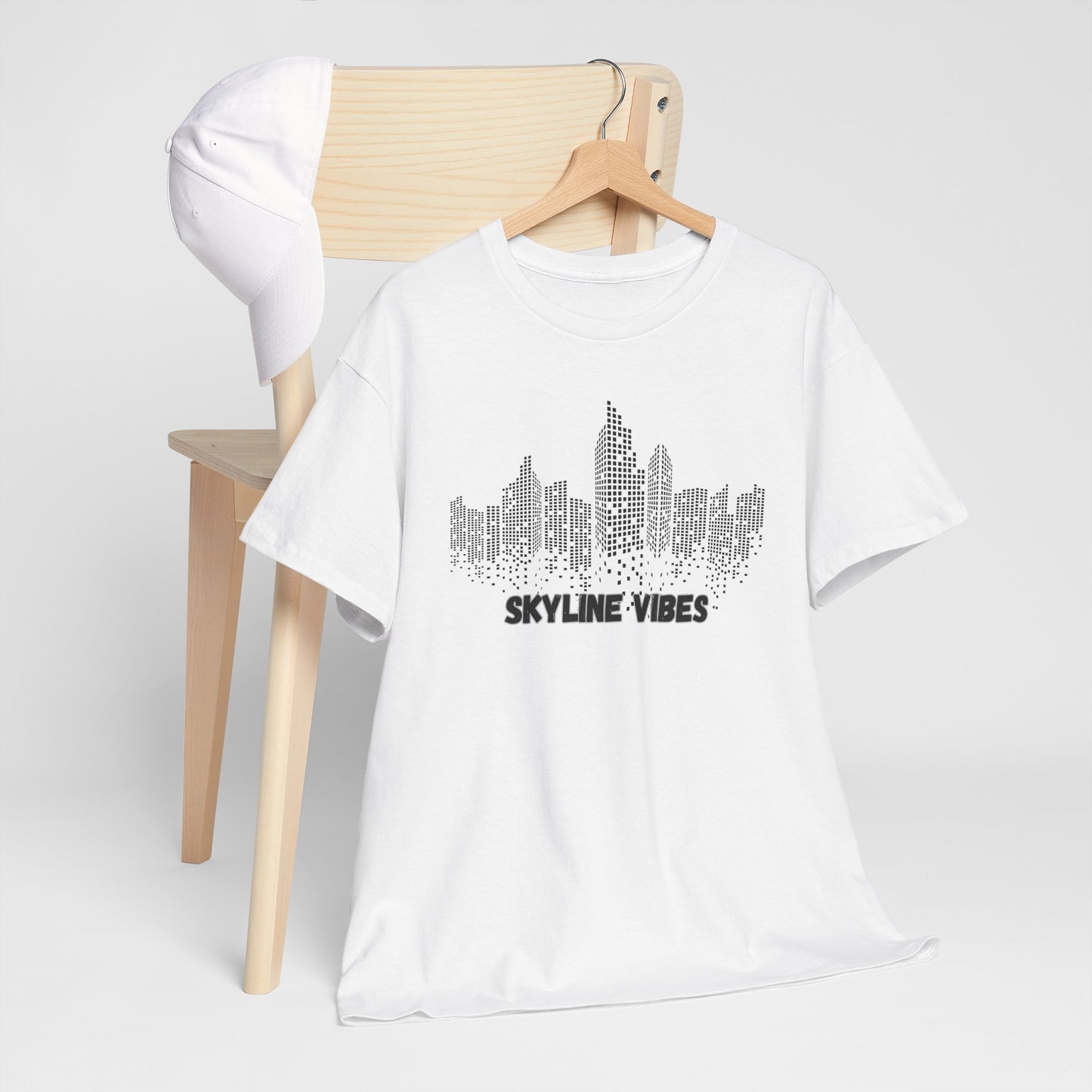 "High-Rise" Classic Cotton Tee - Sustainable Comfort & Style